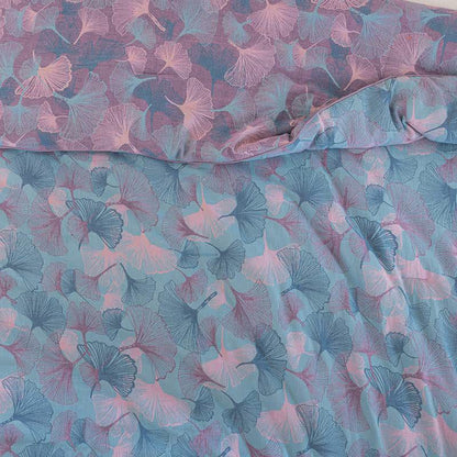 Reversible Ginkgo Leaf Cotton Gauze Quilt - image 14