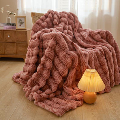 Soft Plush Wavy Fluffy Blanket - image 6