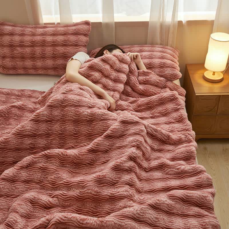 Soft Plush Wavy Fluffy Blanket - image 3