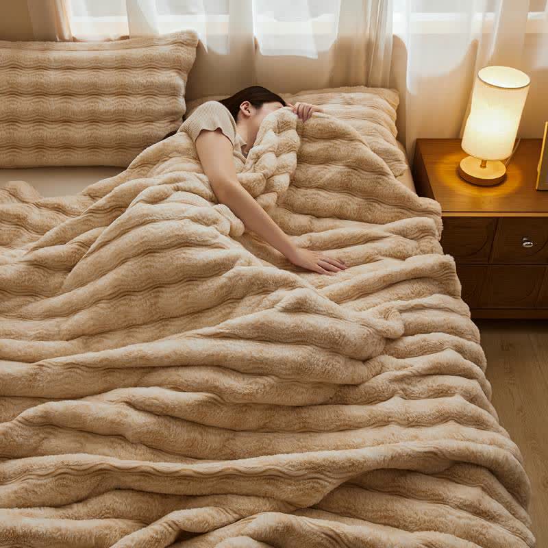 Soft Plush Wavy Fluffy Blanket - image 26