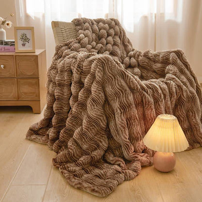 Soft Plush Wavy Fluffy Blanket - image 45