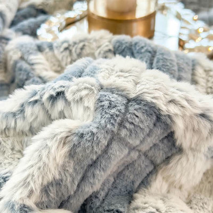 Modern Block Grid Cozy Reversible Blanket - image 32