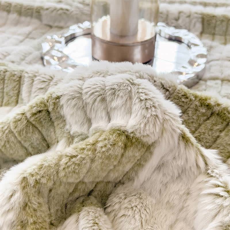Modern Block Grid Cozy Reversible Blanket - image 40
