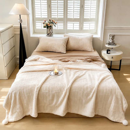 Modern Block Grid Cozy Reversible Blanket - image 11