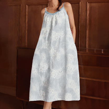 Lavender V-Neck Sleeveless Lounge Dress - image 5