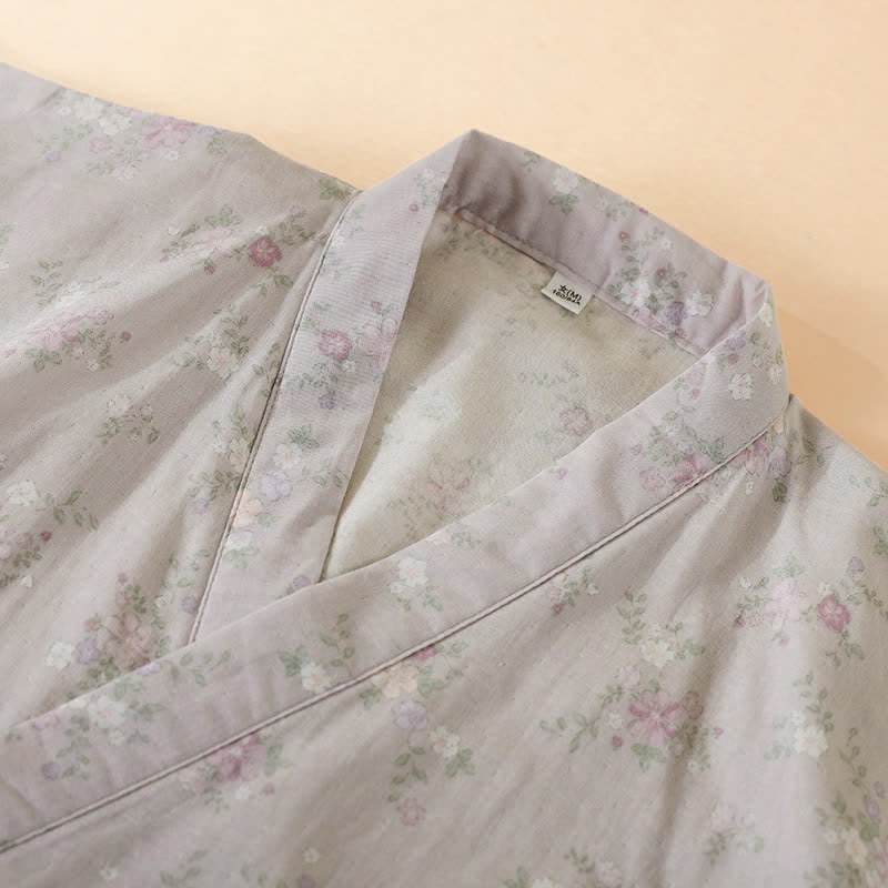 Floral Cotton Gauze Nightgown Home Wear - image 7