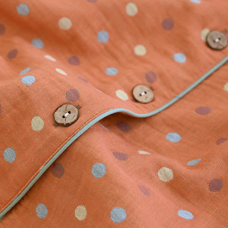 Playful Dot Cotton Gauze Loungewear Set - image 9