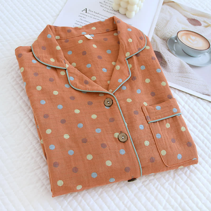 Playful Dot Cotton Gauze Loungewear Set - image 6