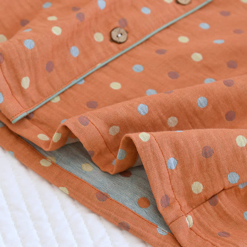 Playful Dot Cotton Gauze Loungewear Set - image 8