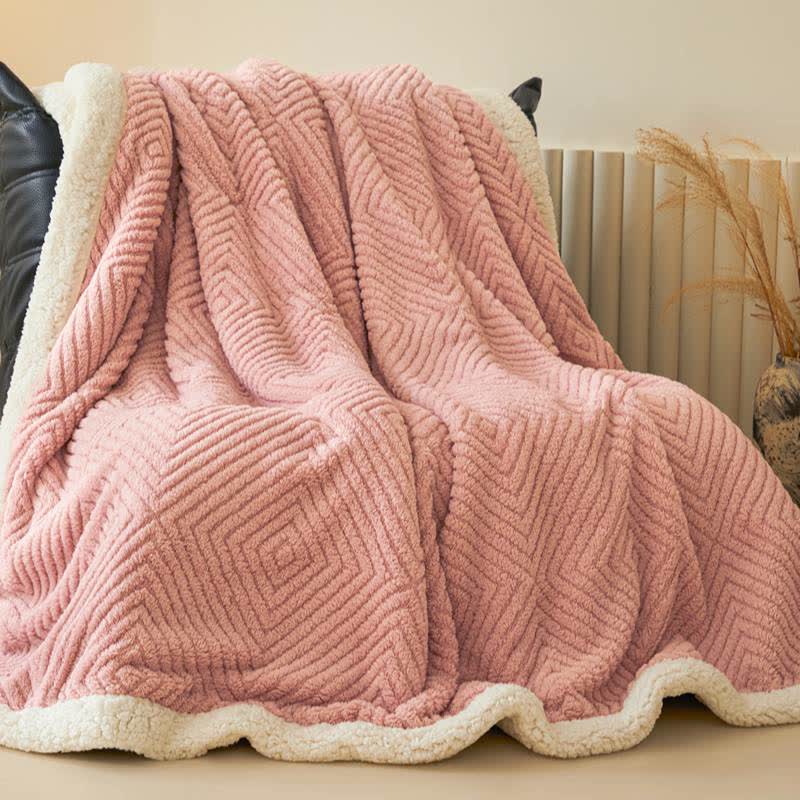 Diamond-Weave Sherpa Throw Blanket - image 20