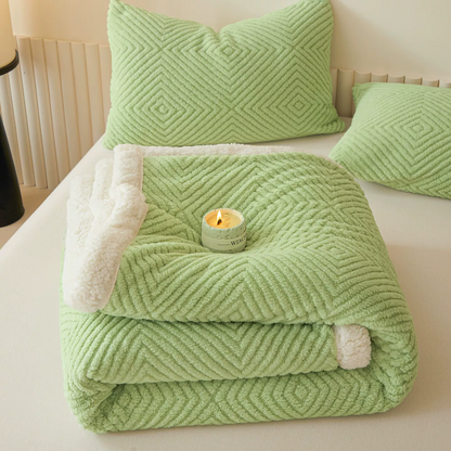 Diamond-Weave Sherpa Throw Blanket - image 28