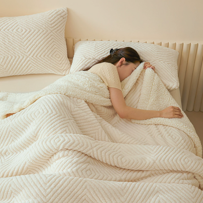 Diamond-Weave Sherpa Throw Blanket - image 38