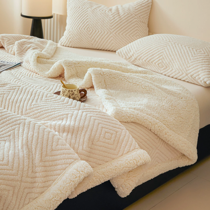 Diamond-Weave Sherpa Throw Blanket - image 40