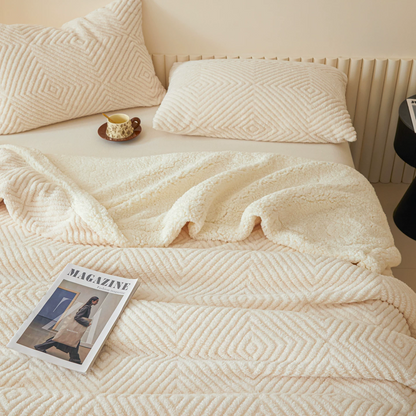 Diamond-Weave Sherpa Throw Blanket - image 39