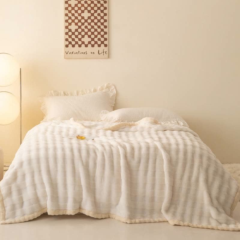 Grid Embossed Thickened Thermal Blanket - image 24