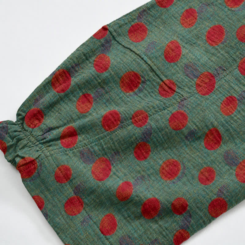 Polka Dot Cotton Harem Pants - image 11