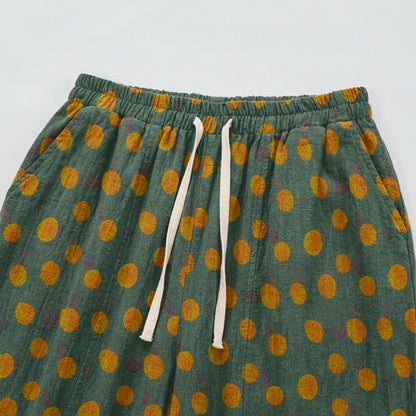 Polka Dot Cotton Harem Pants - image 14