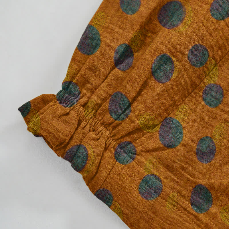 Polka Dot Cotton Harem Pants - image 22