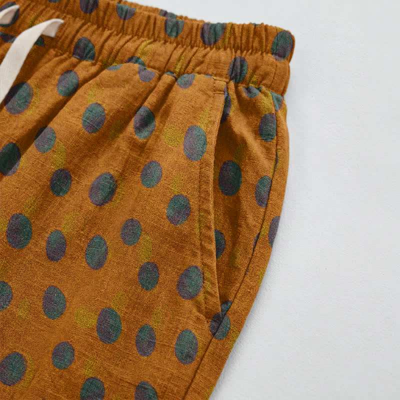 Polka Dot Cotton Harem Pants - image 21