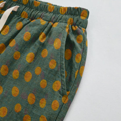 Polka Dot Cotton Harem Pants - image 15