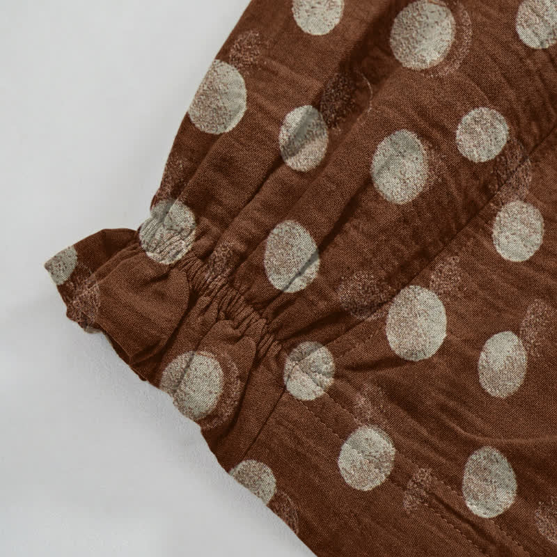 Polka Dot Cotton Harem Pants - image 28