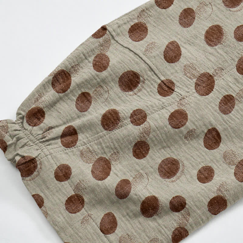 Polka Dot Cotton Harem Pants - image 35