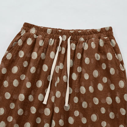 Polka Dot Cotton Harem Pants - image 26