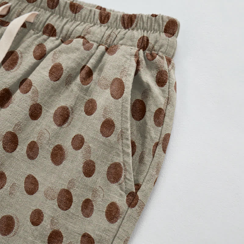 Polka Dot Cotton Harem Pants - image 33