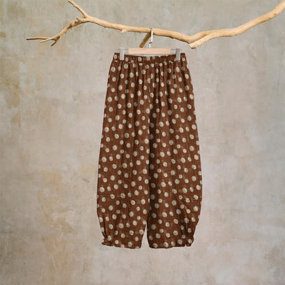 Polka Dot Cotton Harem Pants - image 25