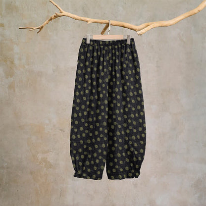 Polka Dot Cotton Harem Pants - image 37