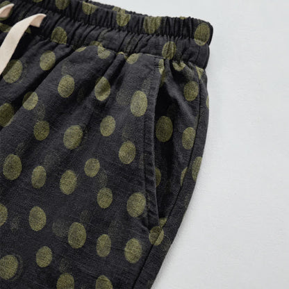 Polka Dot Cotton Harem Pants - image 39