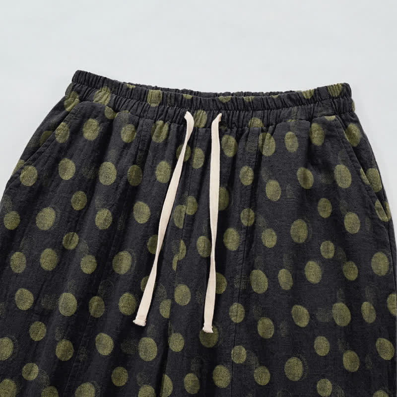 Polka Dot Cotton Harem Pants - image 38