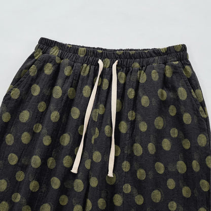 Polka Dot Cotton Harem Pants - image 38