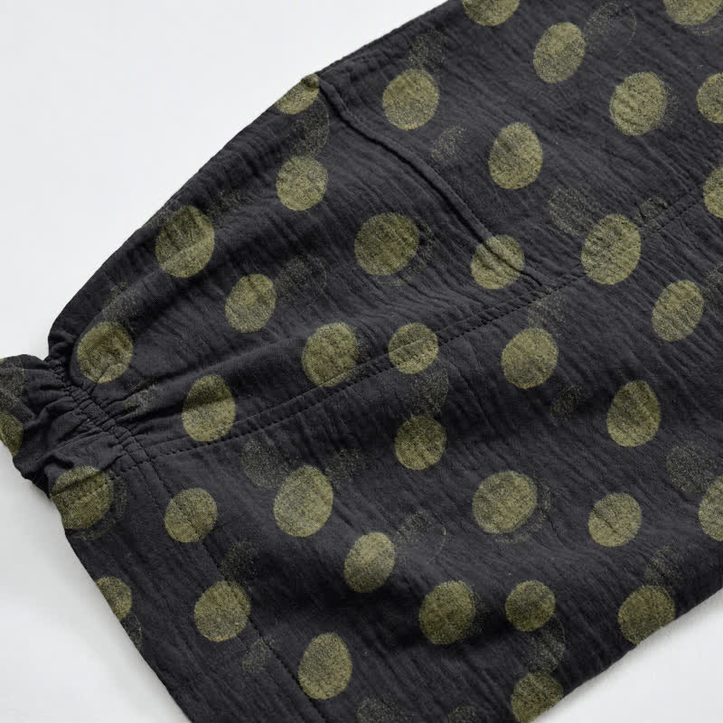 Polka Dot Cotton Harem Pants - image 41