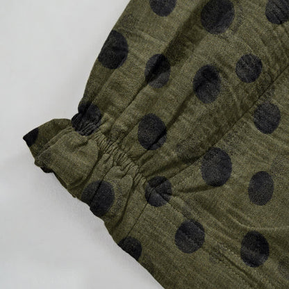 Polka Dot Cotton Harem Pants - image 46