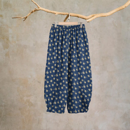 Polka Dot Cotton Harem Pants - image 49