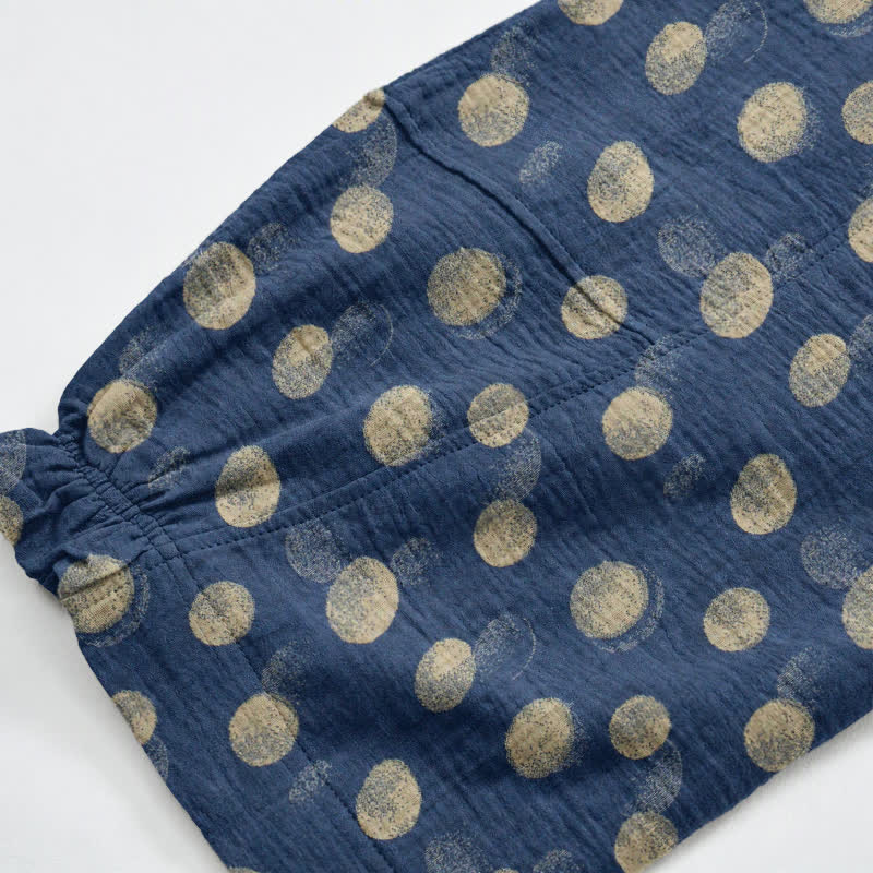 Polka Dot Cotton Harem Pants - image 53