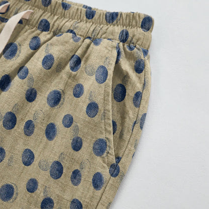 Polka Dot Cotton Harem Pants - image 57