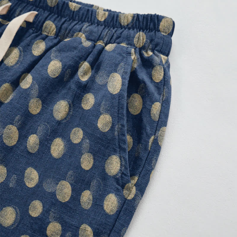 Polka Dot Cotton Harem Pants - image 51
