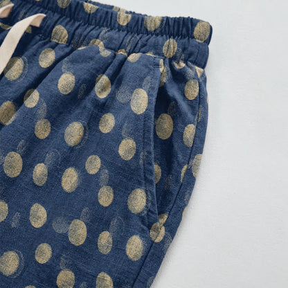 Polka Dot Cotton Harem Pants - image 51