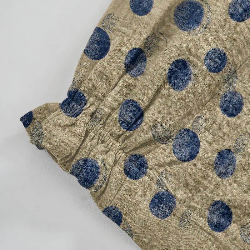 Polka Dot Cotton Harem Pants - image 58