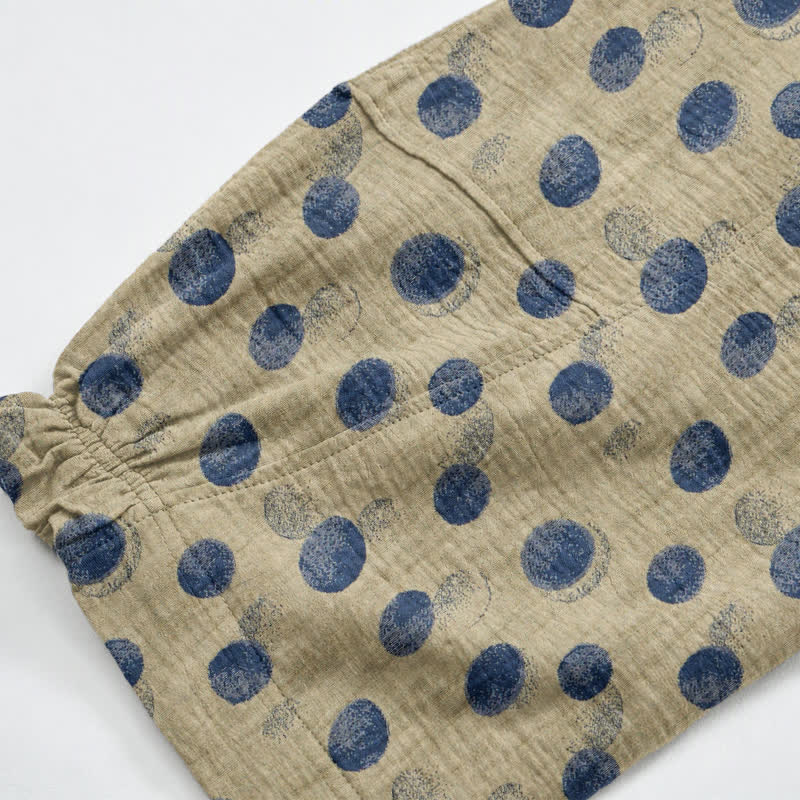 Polka Dot Cotton Harem Pants - image 59
