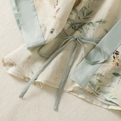Floral Tie-Waist Kimono Loungewear Top - image 5