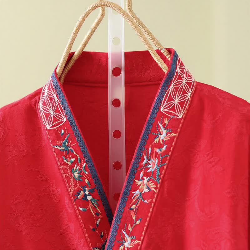 Vintage Cotton Linen Frog Button Lounge Top - image 10