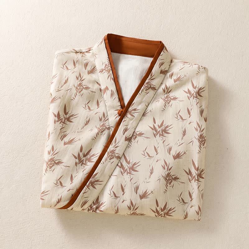 Floral Cross Wrap Casual Lounge Shirt - image 2