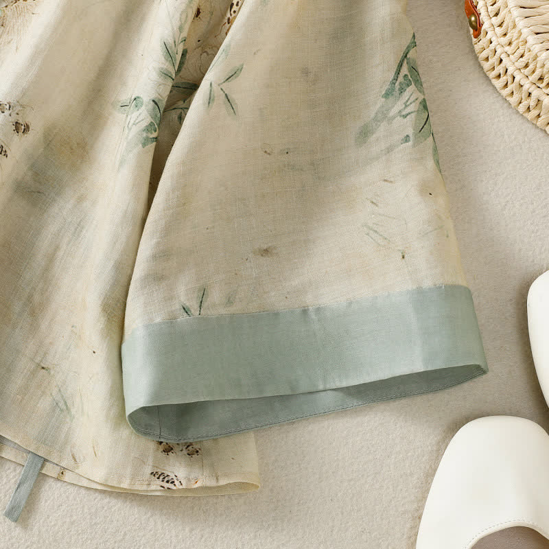 Floral Tie-Waist Kimono Loungewear Top - image 6