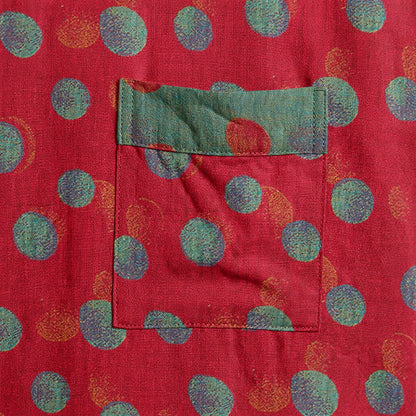 Vintage Polka Dot Cotton Kimono Robe - image 4