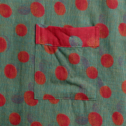 Vintage Polka Dot Cotton Kimono Robe - image 9