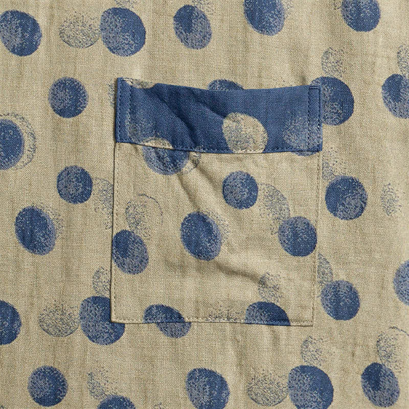 Vintage Polka Dot Cotton Kimono Robe - image 19