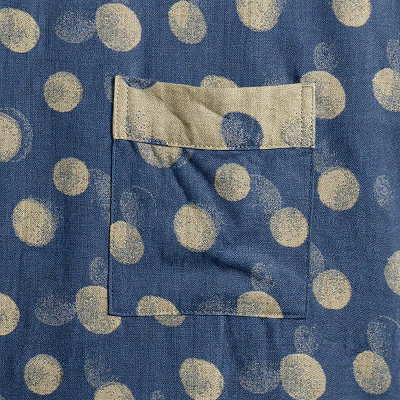 Vintage Polka Dot Cotton Kimono Robe - image 14